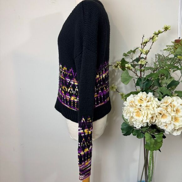 Scotch & Soda Maison Scotch Metallic Fair Isle Wool-Blend Sweater | medium | cro - Picture 7 of 12